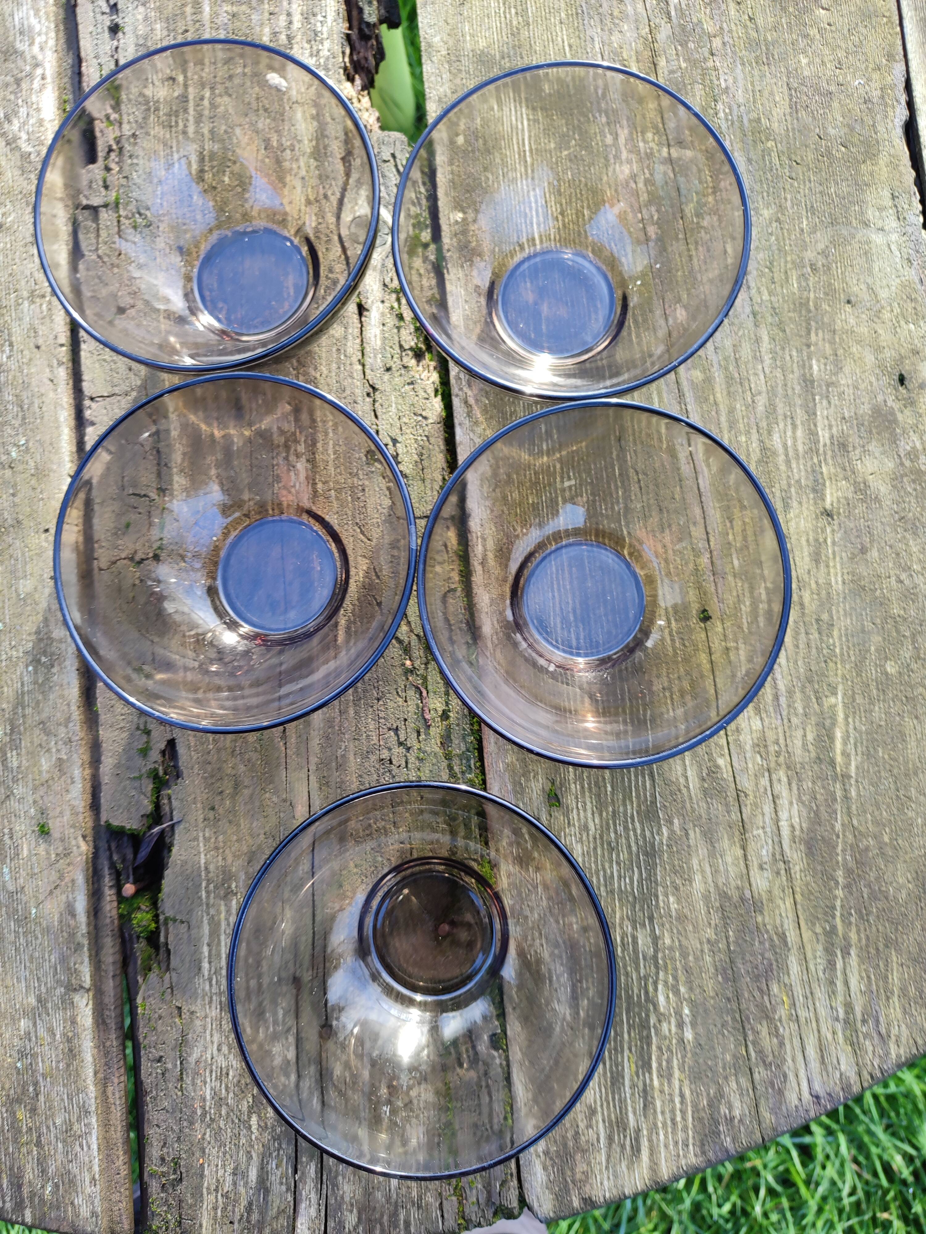 Set of 5 Arcoroc bowls France