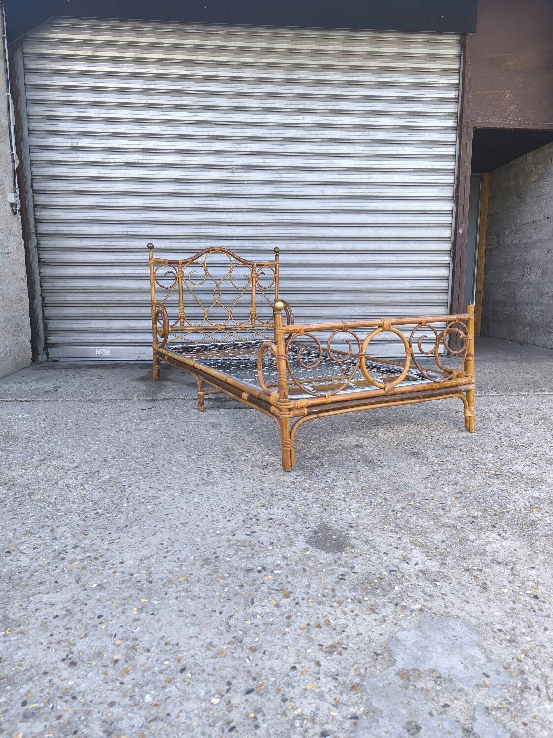 Rattan bed 1960