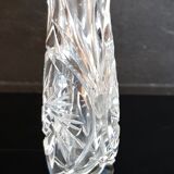 1 carved crystal vase from the 80s