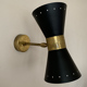 Pair of black Italian diabolo appliques