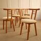 Italian chairs in wood and velvet