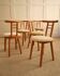 Italian chairs in wood and velvet
