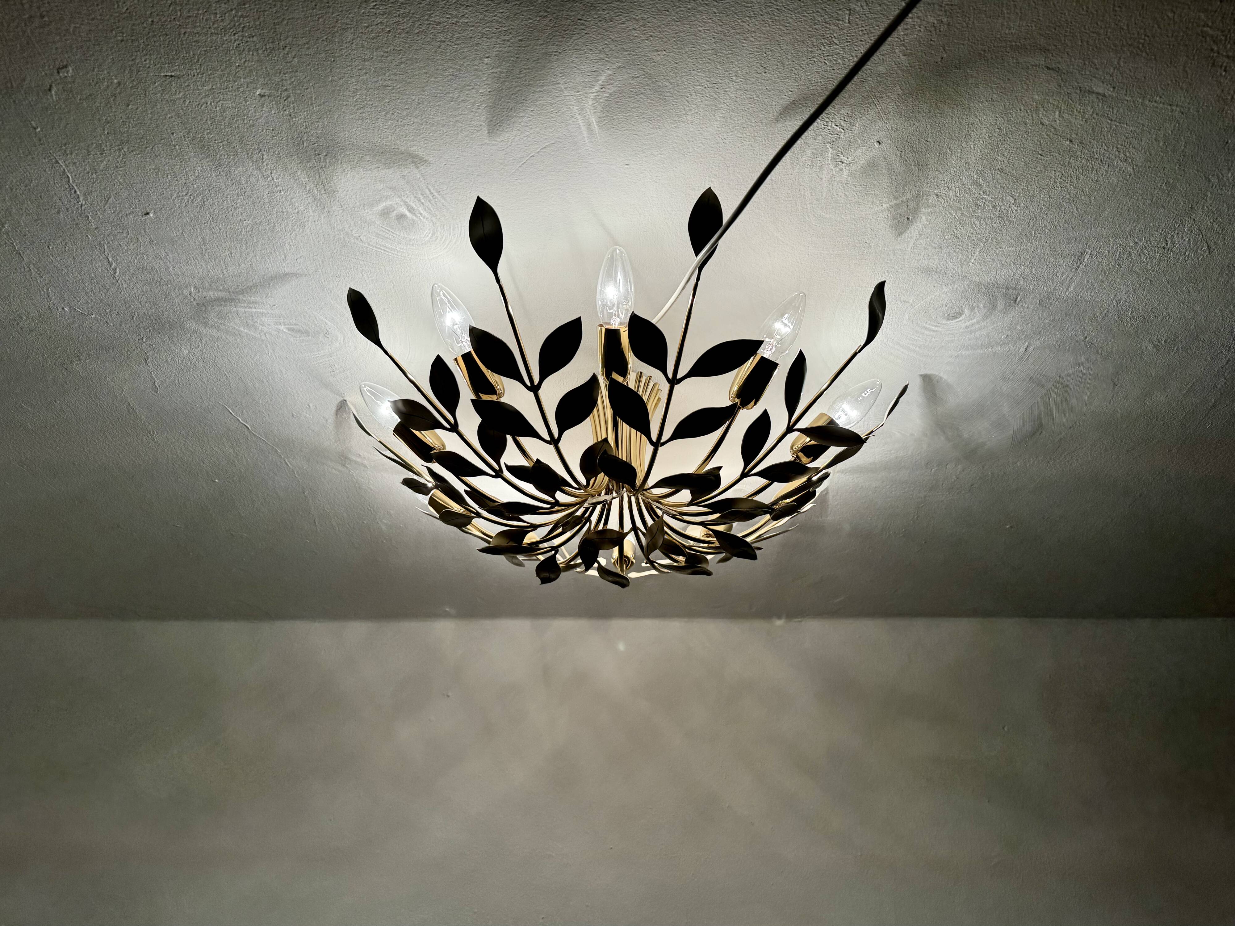 Flush Chandelier by Vereinigte Werkstätten Munich