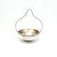Sugar bowl, eclecticism, silver-plated brass, Bracia Henneberg, Poland, 1920s