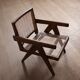 Chaises longues Pierre Jeanneret PJ-SI-29-A en teck et en rotin, années 1950.