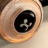 Pied de lampe en céramique ajourée