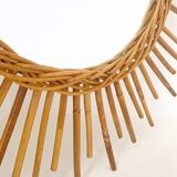 Rattan sun mirror