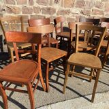 Lot 20 vintage mismatched bistro chairs