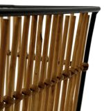 Vintage Rohe Noordwolde rattan basket by Dirk van Sliedrecht 60's Design