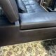 Jori designer sofa in brown leather 3 seats