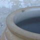 Grand pot ancien français en grès à glaçure brune