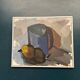 Original Swedish Oil on Canvas – “Blue Jug” by Stig Delang – Signed – Vintage & Framed