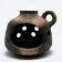 1970s organic modern ceramic oil chimney, Ruscha Art, Germany