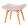 Mid-Century Stool in Upholstery and Beech, Slovakia, 1960s