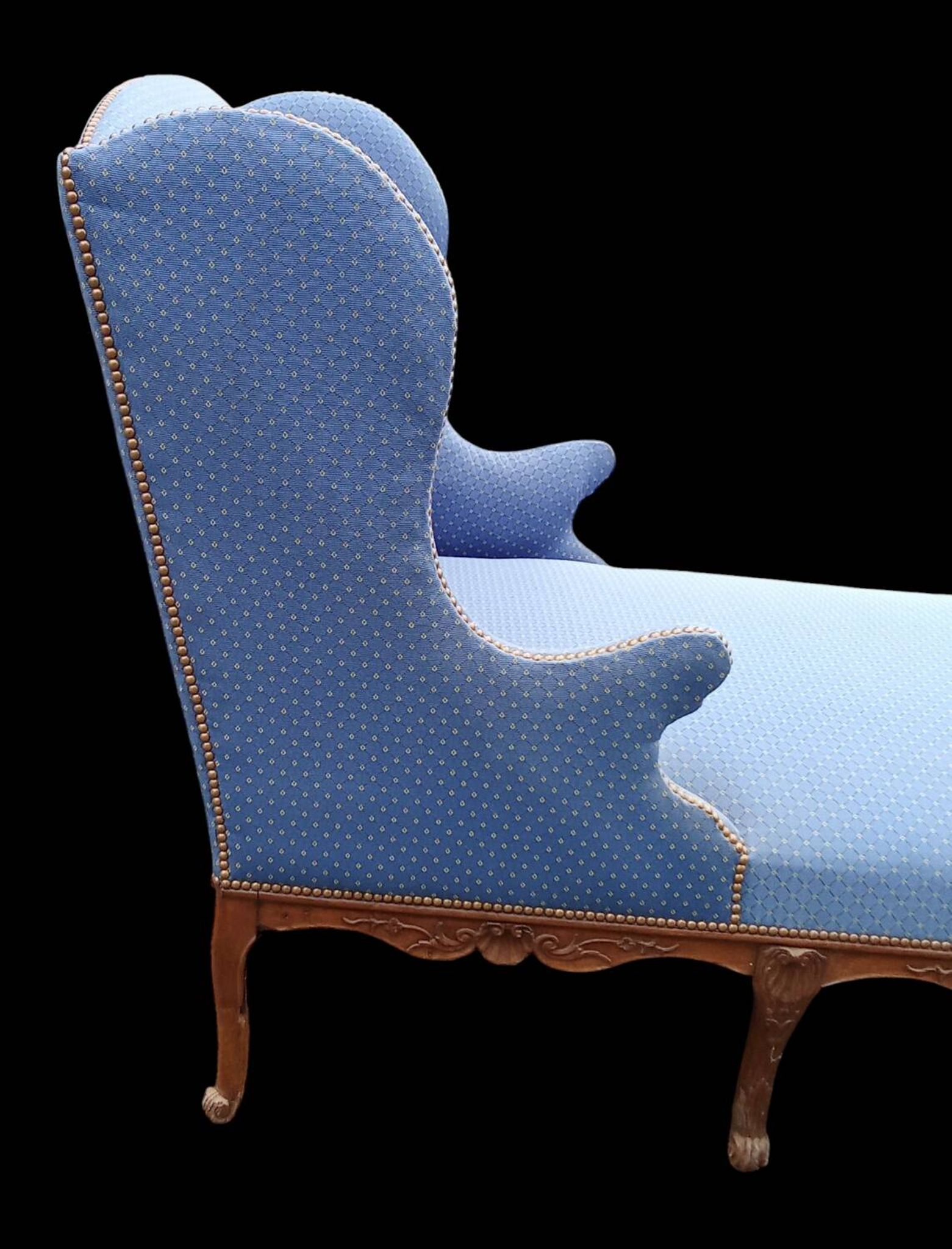 Ancienne méridienne duchesse chaise longue style Louis XV