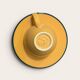Vintage Pagnossin cup and saucer – Sun yellow on