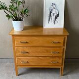Vintage wooden chest of drawers from the 1950s