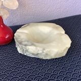 Brutalist alabaster ashtray Alabaster Italy - Romano Bianchi