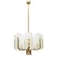 Lamp by Carl Fagerlund for Orrefors, Murano glass leaves, 1960s.