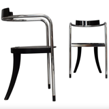 Set of 2 chrome lounge chairs by David Palterer for Zanotta italy 1980