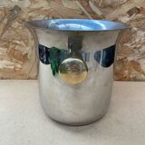 Antique champagne ice bucket saf stainless steel cooler france vintage