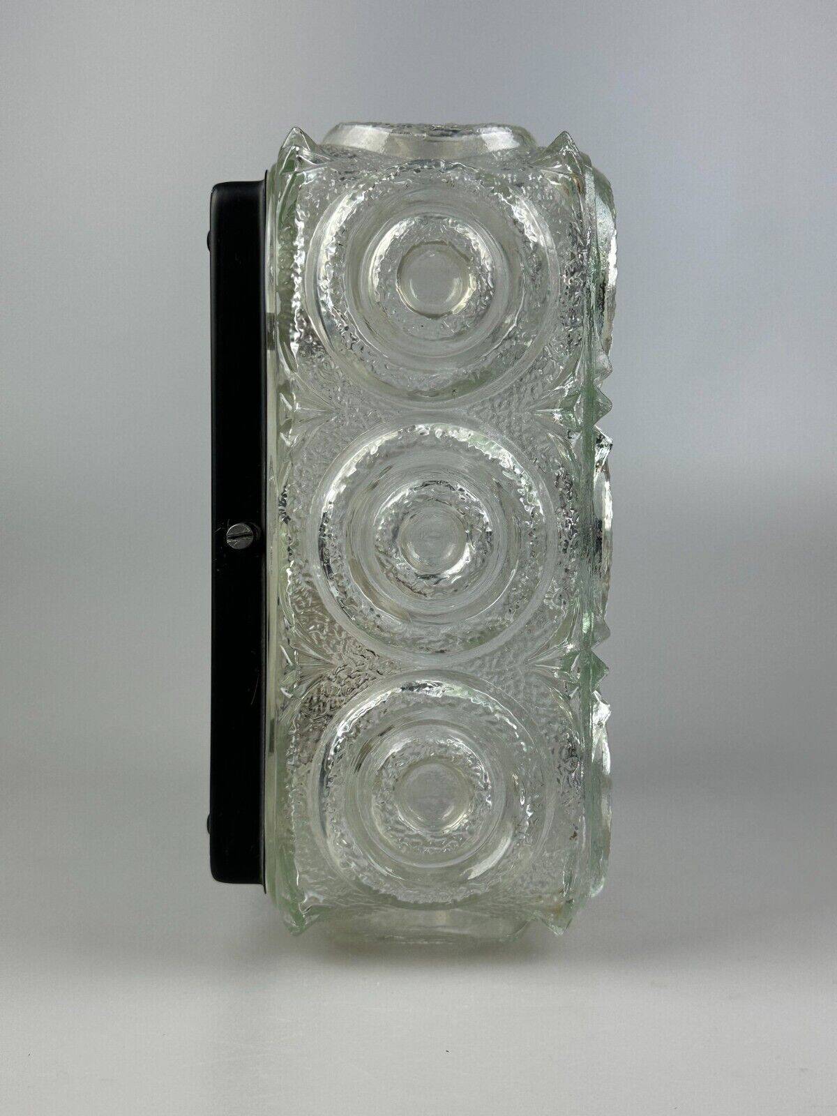 Limburg glass and metal ceiling light, Germany 1960