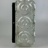 Limburg glass and metal ceiling light, Germany 1960