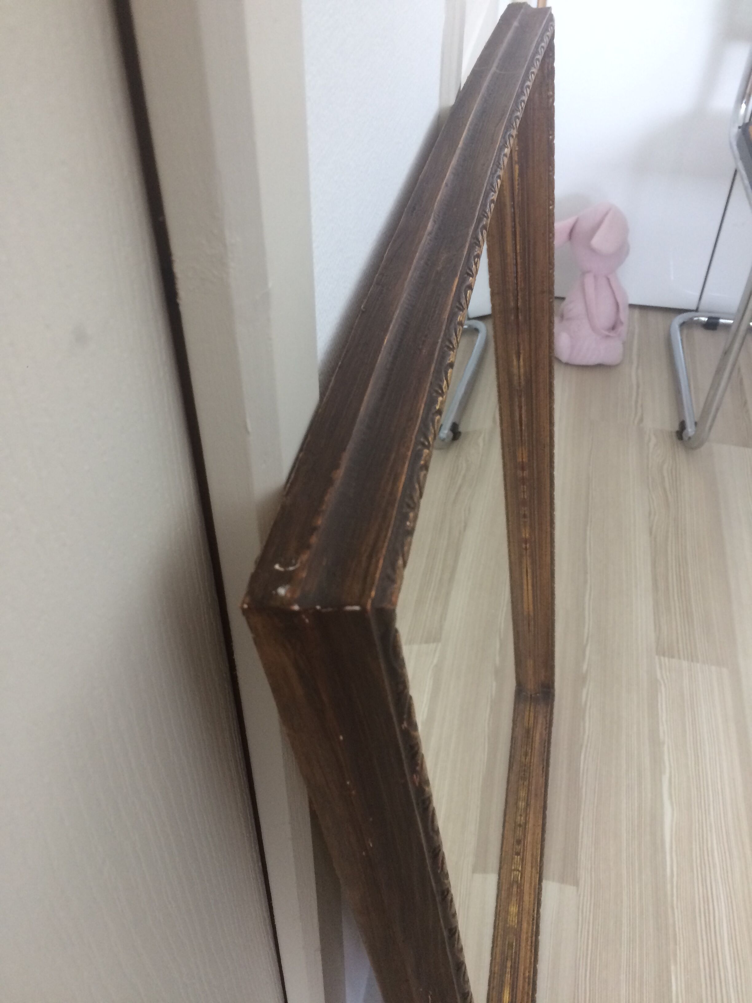 Old gold, bronze mirror 80x60cm