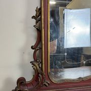 Important Venetian Baroque mirror in Louis XV style in lacquered and gilded wood