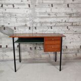Wood and metal desk