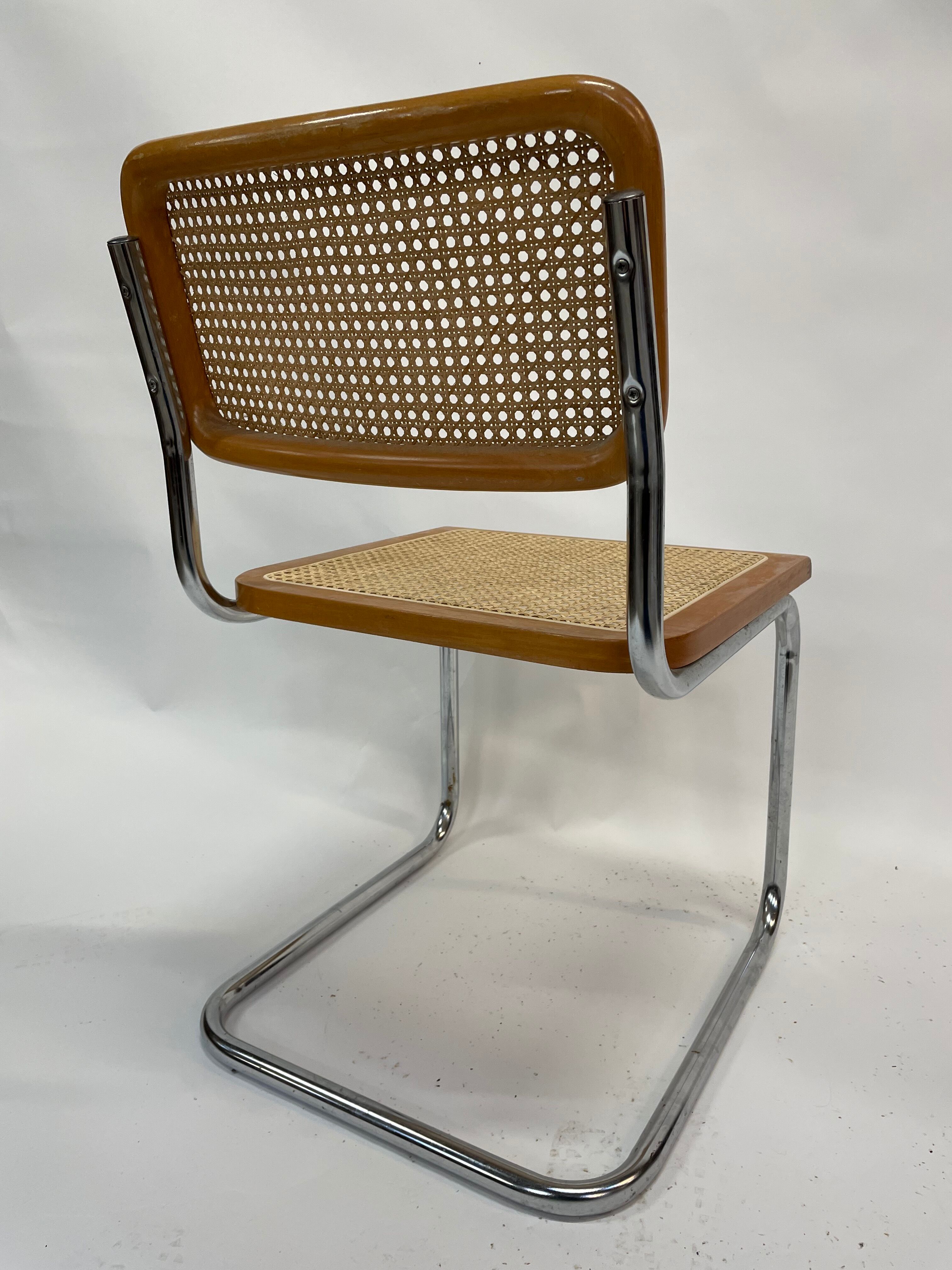 Cesca design chair b32 model in chrome