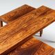 Severin Hansen large set of 3 nesting tables in rosewood Haslev Denmark 1960