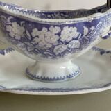 Purple Sarreguemines sauceboat Jardinière model staples