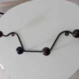 Vintage wall coat rack with balls from the 60s