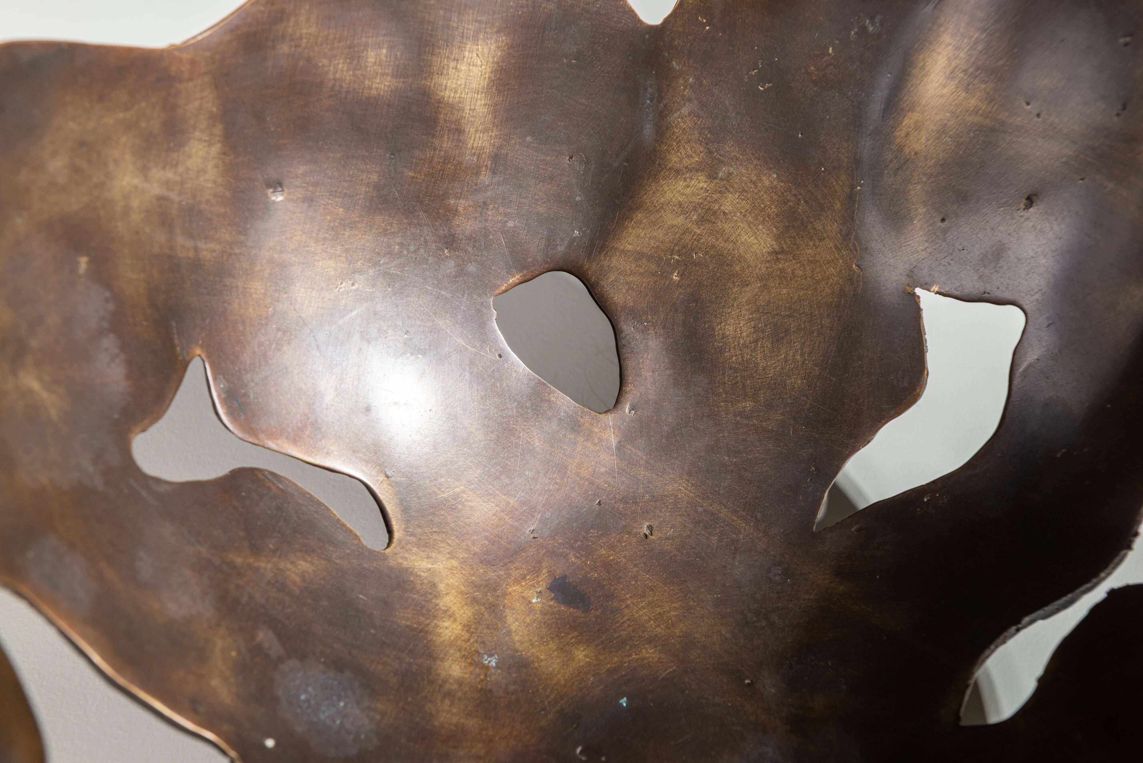 Solid brass decorated fruitbowl