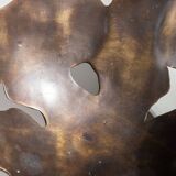 Solid brass decorated fruitbowl