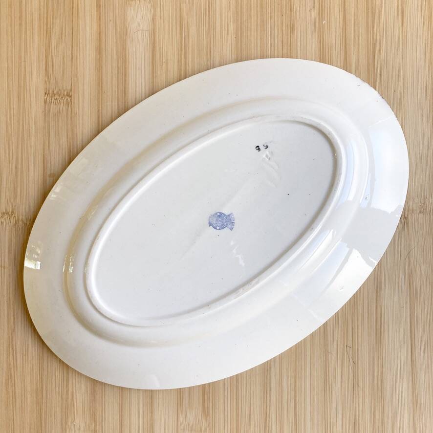 Oval dish Badonviller 30's