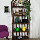Rattan bookcase