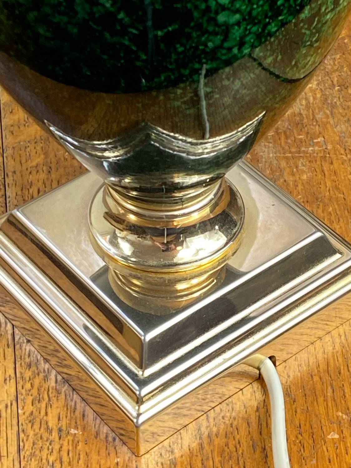 Ceramic and brass lamp Schuytener