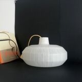 Danish modern mid-century 1950s glass ceiling lamp