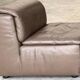 Vintage Scandinavian armchair in iridescent bronze leather, Ligne Roset chair.