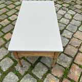 Eiffel-colored patinated cherry wood coffee table