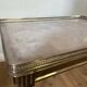 Louis XVI Style coffee table, marble wood and brass