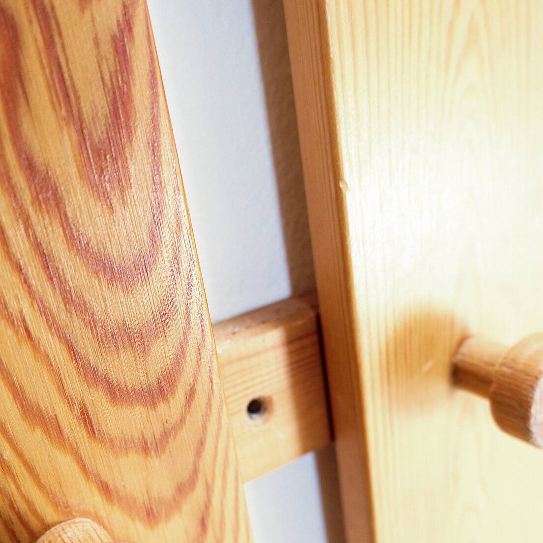 Pair of Slatted Wall Coat Racks