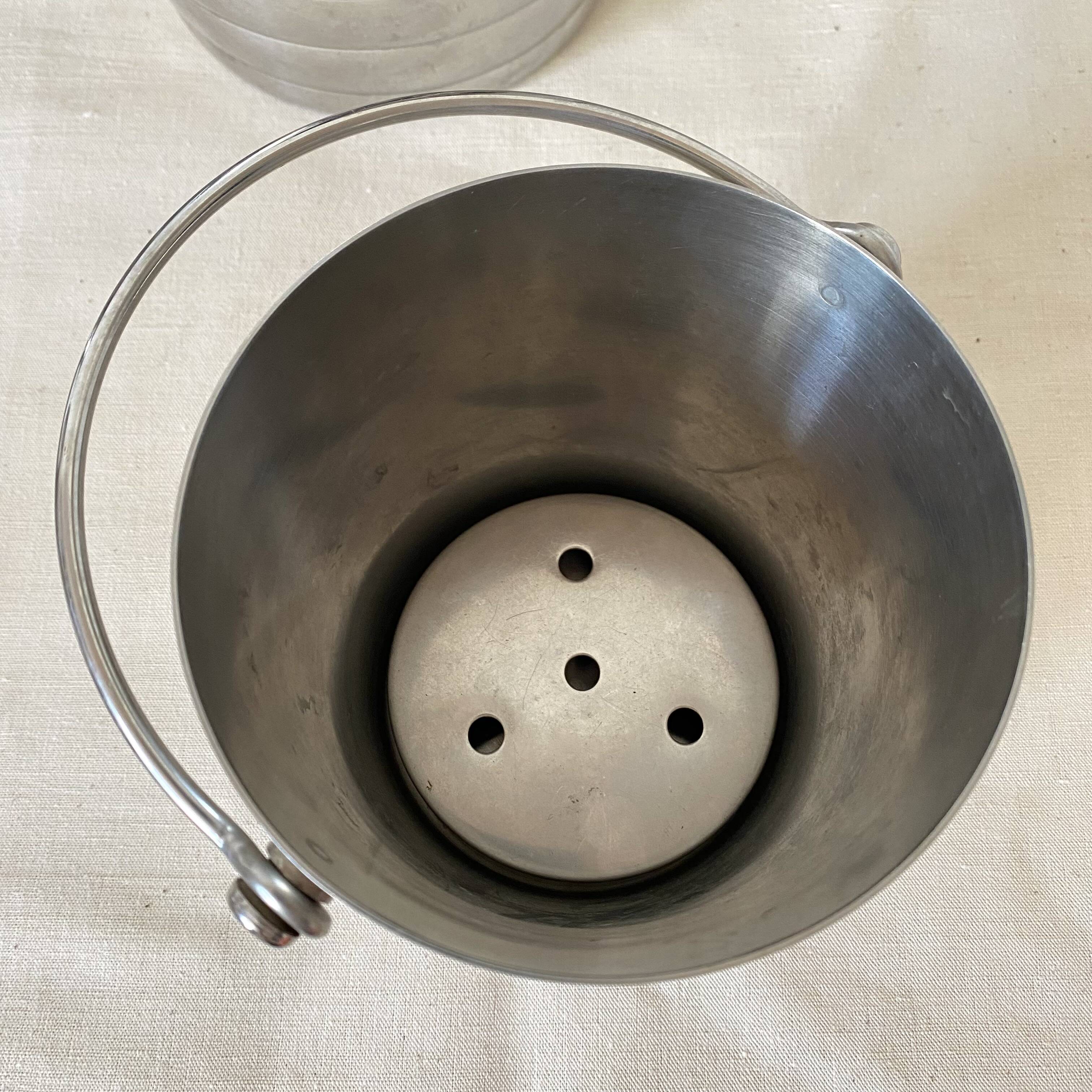 Stainless steel ice bucket