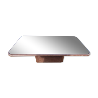 Leather rectangle coffee table by De Sede 1980