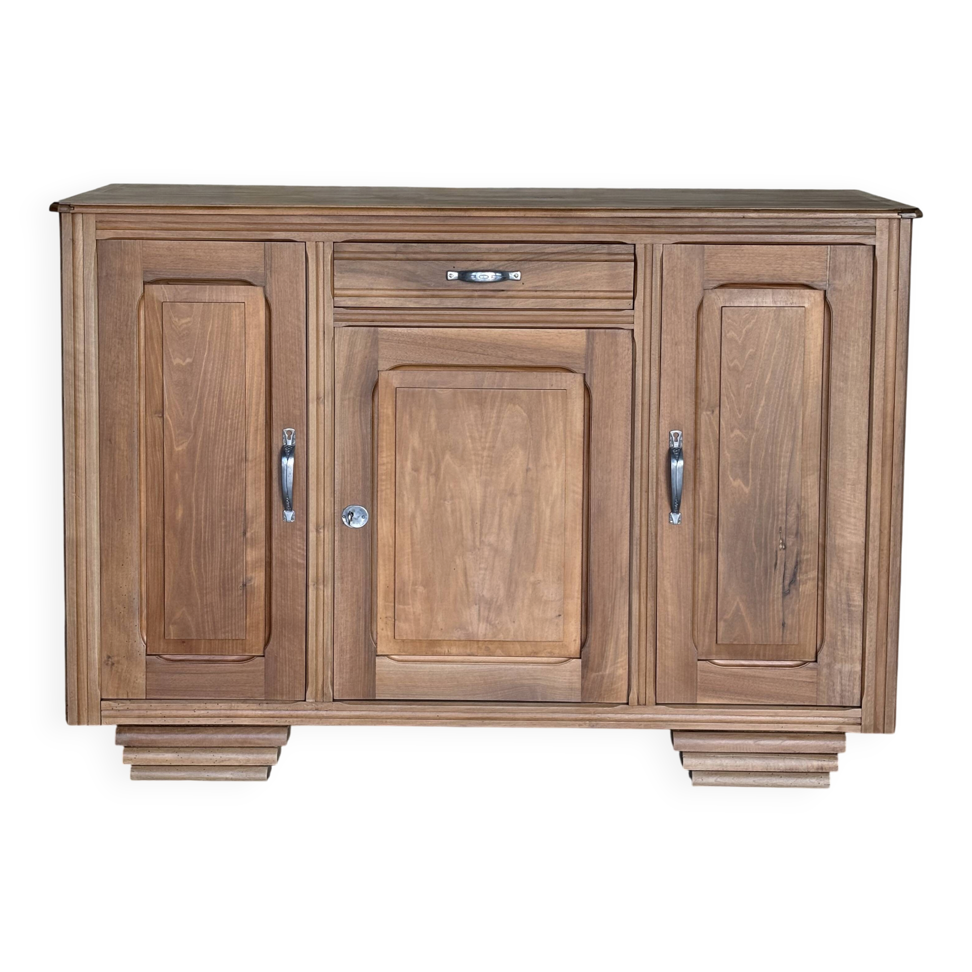 Restored solid wood Art Deco sideboard