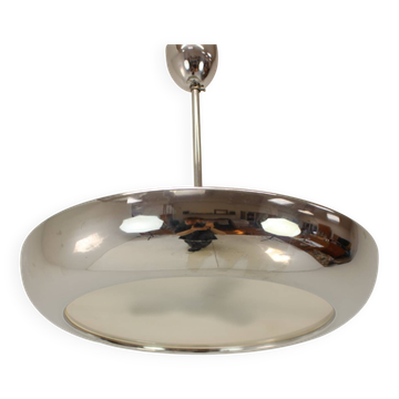1930s Bauhaus / Functionalist Chrome UFO Chandelier by Napako