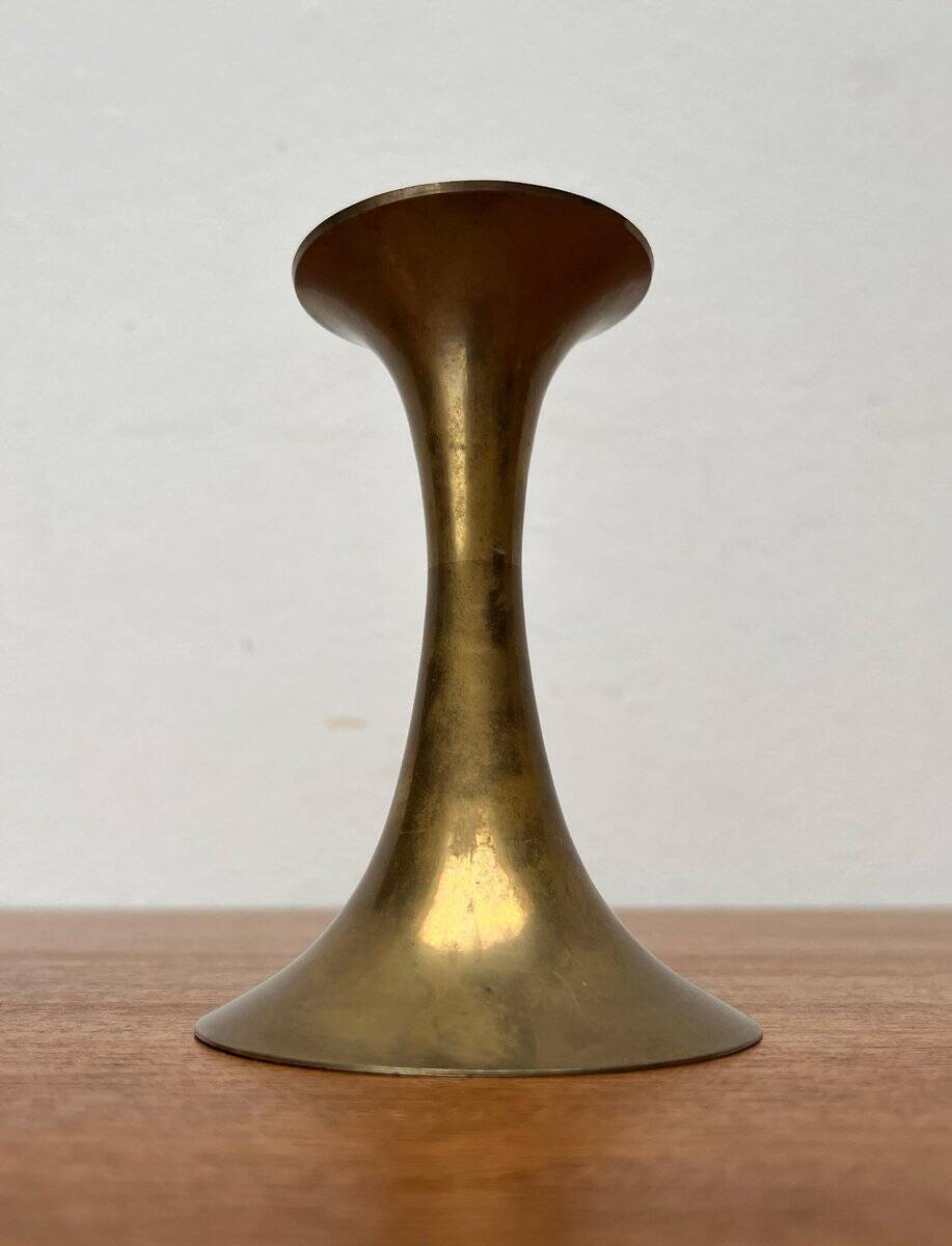Mid-Century Brass Candleholders, 1960s, Set of 2