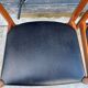 Set of 4 Scandinavian chairs by Johannes Andersen, Vamo Sonderborg, teak and imitation leather, 1960
